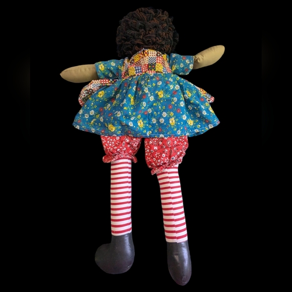 Handmade Colorful Patchwork Rag Doll - Picture 2 of 6